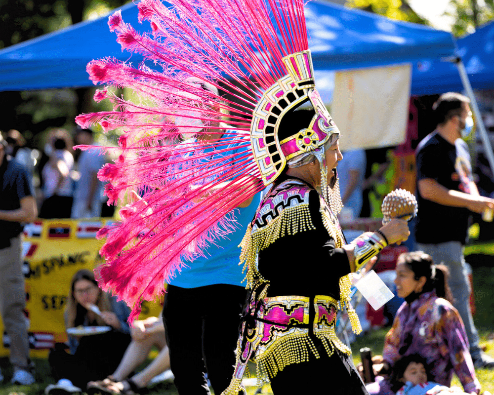 Native Head Gear at Festival Latino 2023