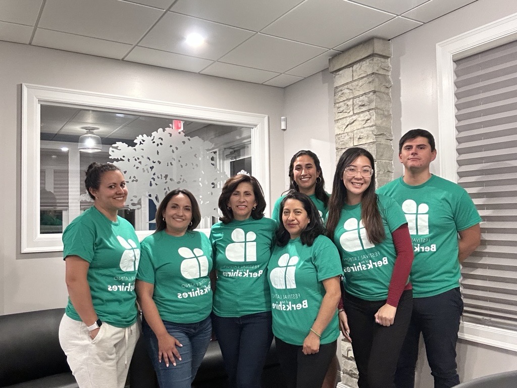 Festival Latino Volunteers Standing in a Group